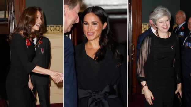 The Duchess of Cambridge, the Duchess of Sussex and Theresa May are all in attendance