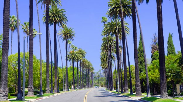 Carretera en Los Ángeles, California