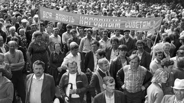 Митинг шахтеров Кузбасса, 1989 год