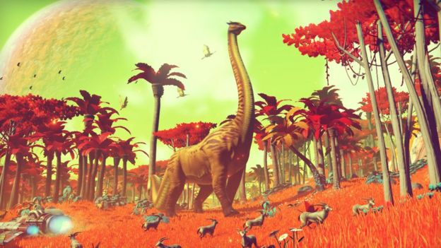 تستخدم لعبة No Man s Sky "التوليد الإجرائي" لإنشاء عوالم جديدة تلقائيا.