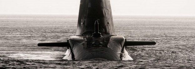 Royal Navy hunter killer submarine