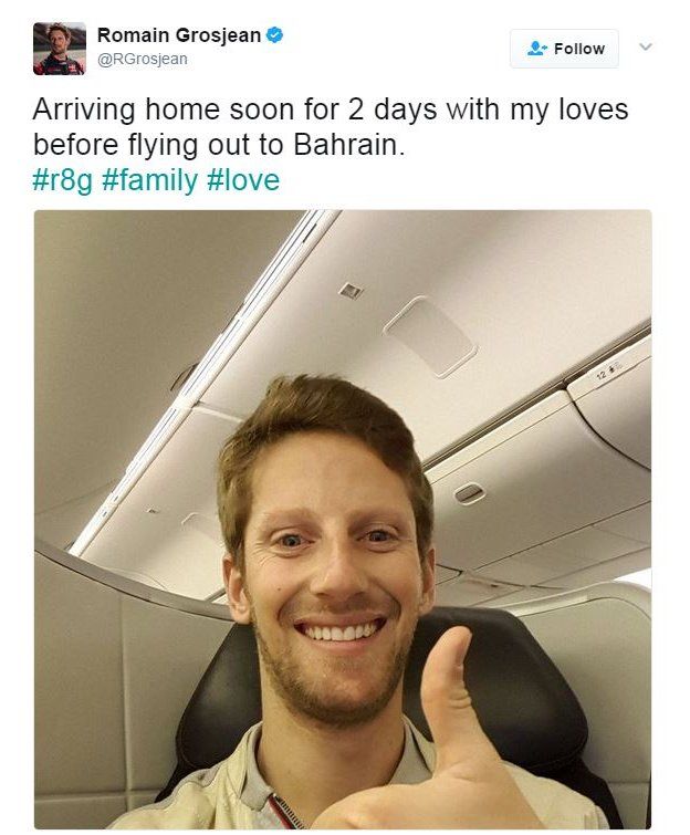 Romain Grosjean on Twitter