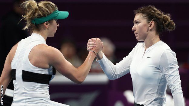 Qatar Open: Simona Halep beats Elina Svitolina to reach final - BBC Sport