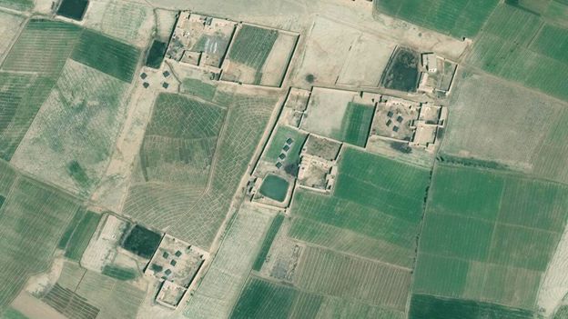 Helmand imágenes de satélite en Afganistán.