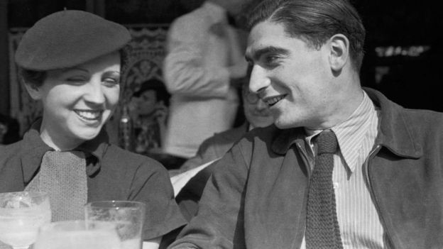 Gerda Taro y Robert Capa.