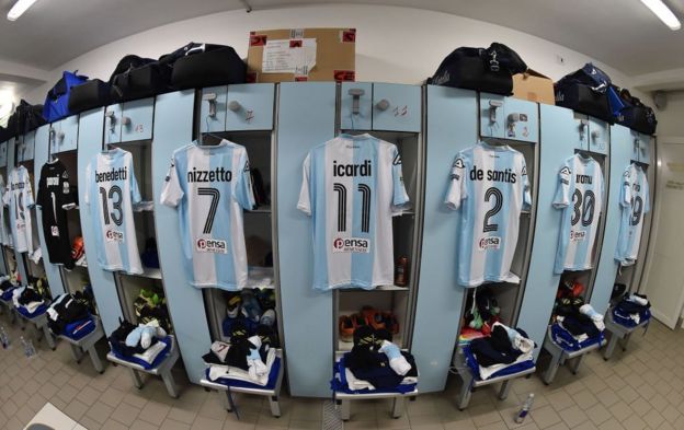 Vestuario del Virtus Entella.