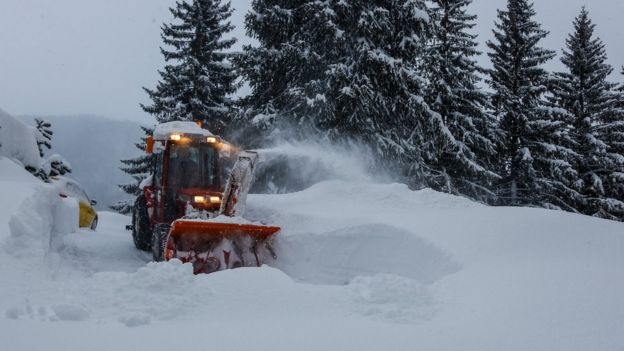 Neve em Davos