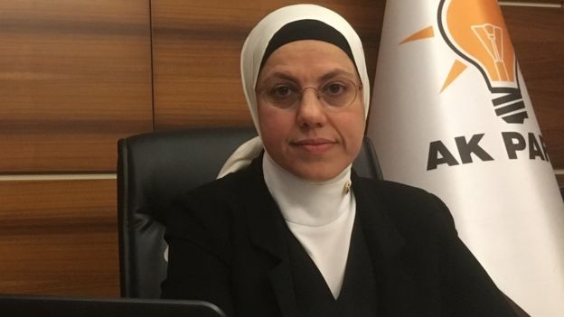 MP Ravza Kavakci Kan in her office