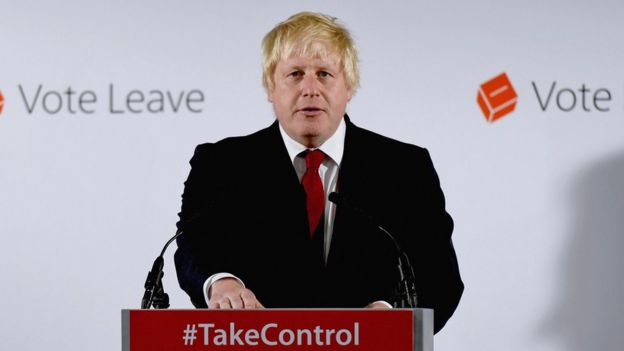 Boris Johnson sprach, nachdem das Vereinigte Königreich die EU verlassen hatte