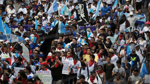 Protestas en Guatemala