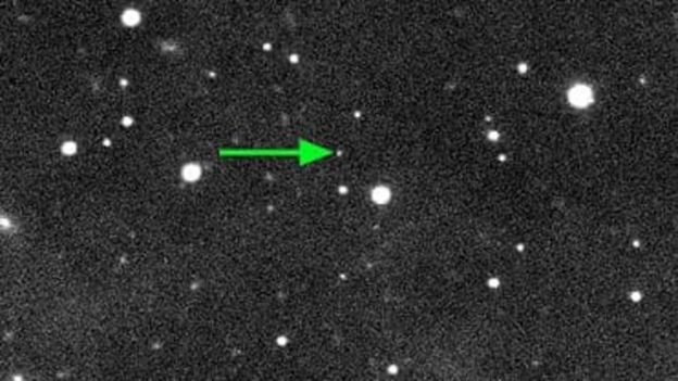Imagem do planeta-anão 2018 VG18 captada pelo telescópio Subaru,