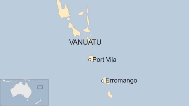 Map of Vanuatu