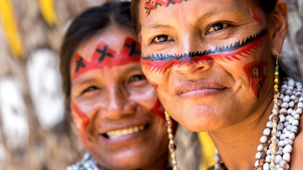 Tribu indígena de la Amazonía.