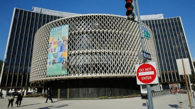 Oficina central de la OPS en Washington.