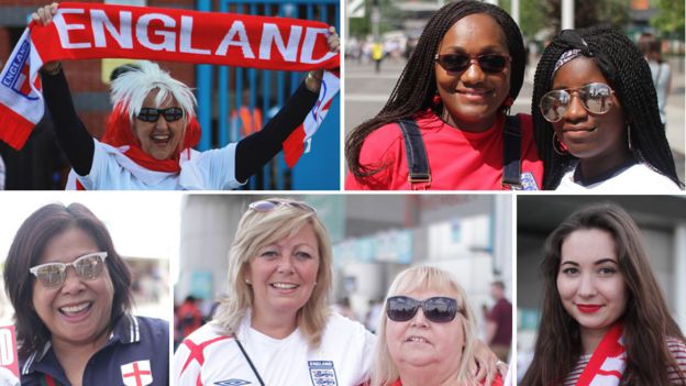 female England football fans