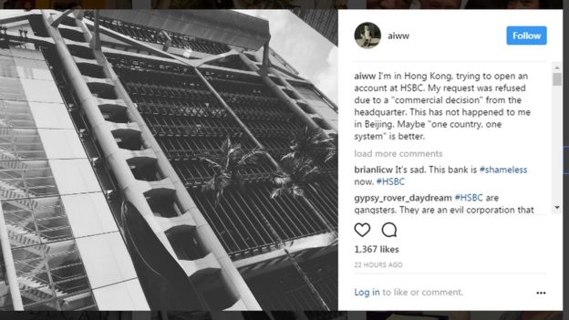 艾未未上載Instagram的照片