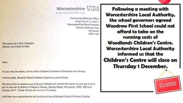 Children s centres in Worcestershire to close amid cuts BBC News