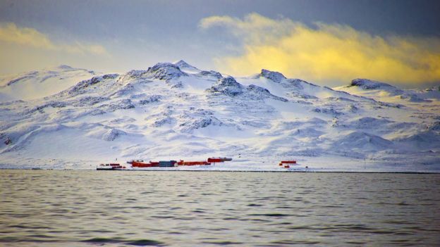 Base china en la Antártida.