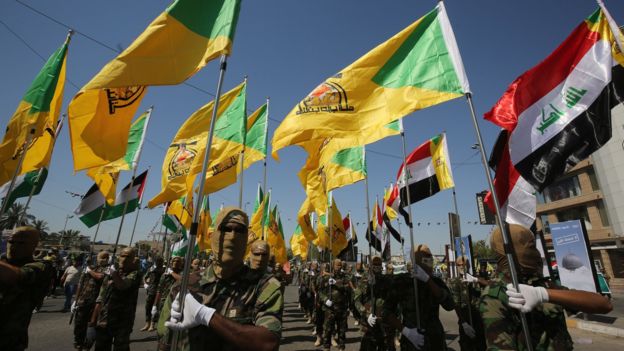 رژه نیروهای کتائب حزب الله در بغداد - ۳۱ مه ۲۰۱۹