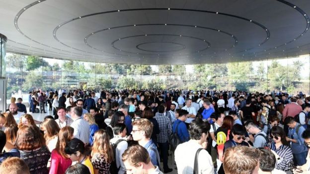 Teatro Steve Jobs, sede de Apple en Cupertino, California.