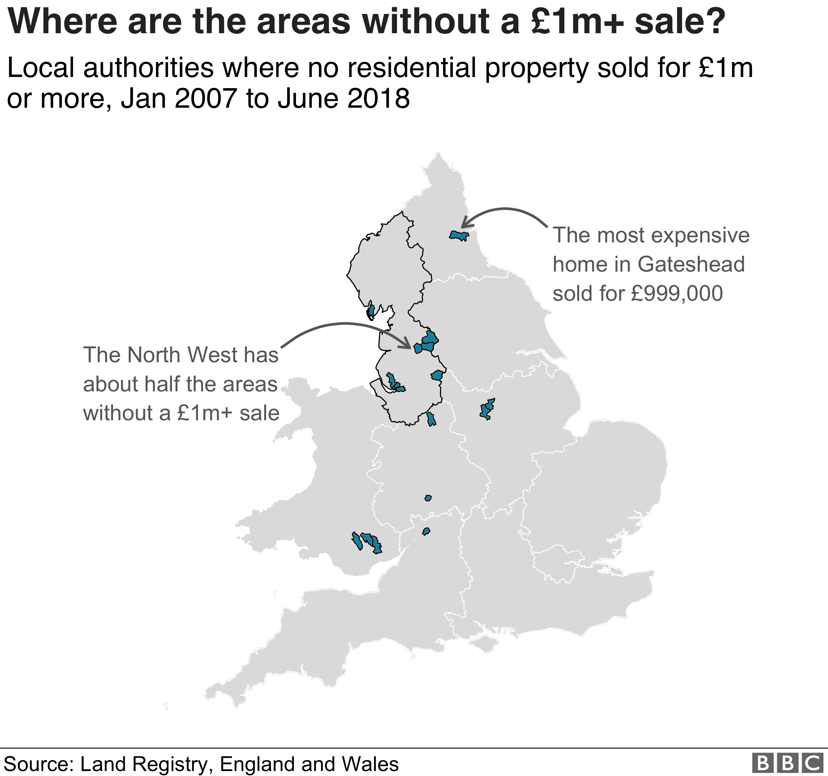Map of areas without a 1m plus property sale since 2007