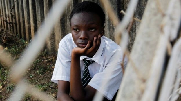 A student looks on at the basketball court at the State House Girls High School in Nairobi following a directive by the Kenyan government to suspend lessons in schools as a preventative measure against coronavirus disease (COVID-19) fears, in Nairobi, Kenya March 16, 2020