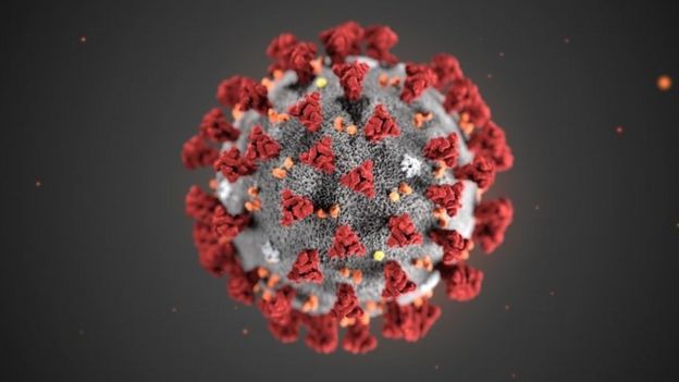 Ilustração do novo coronavírus