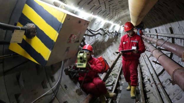 Gasoduto Força de Sibéria em construção