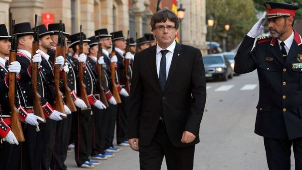 Puigdemont y Trapero