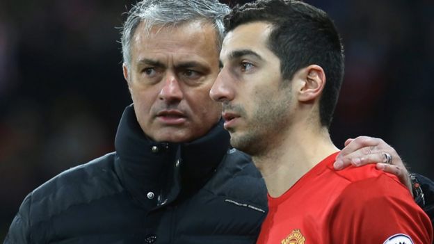 Mourinho na winga wa man United Henrikh Mkhitaryan