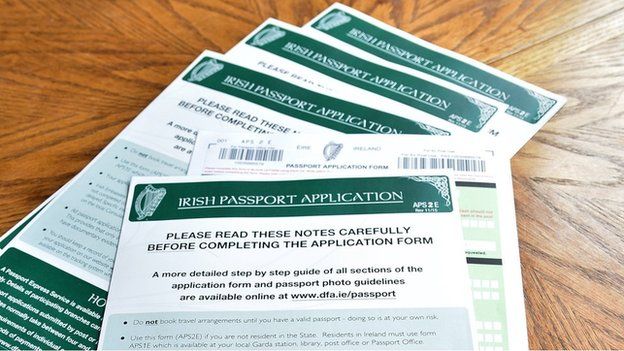 Irish passport applications