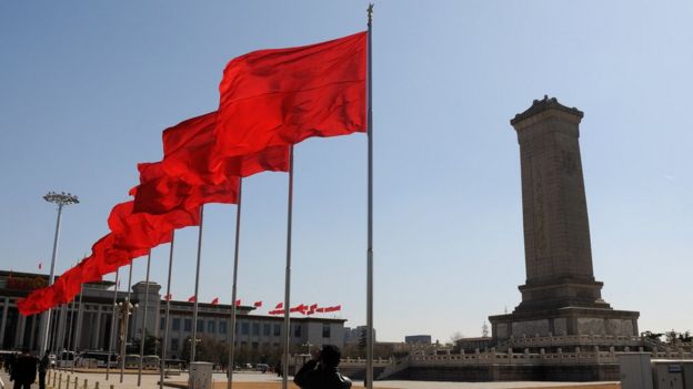 Plaza Tiananmen en Pekín.