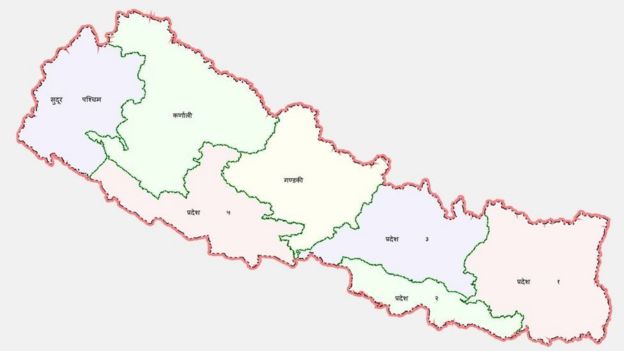 नेपालको नापी विभागद्वारा प्रकाशित नक्सा