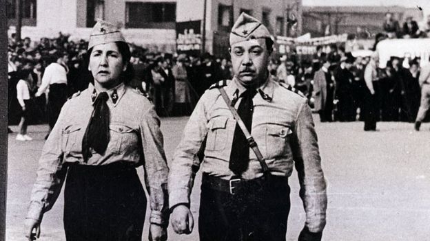 Desfile socialista en Chile en 1939