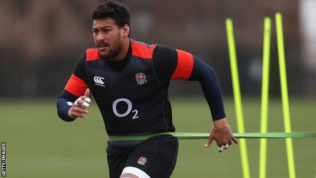 Nathan Hughes in England training