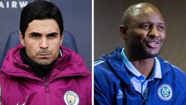 Mikel Arteta na Patrick Vieira