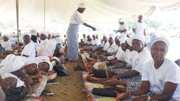 Women fasting for peace