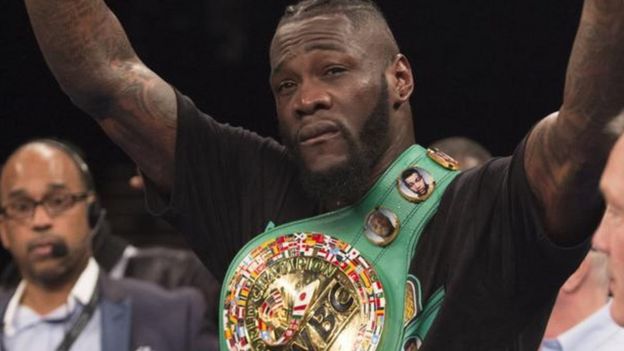 Deontay Wilder ni bingwa wa taji la WBC katika uzani mzito duniani