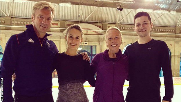 Christopher Dean, Lilah Fear, Jayne Torvill and Lewis Gibson