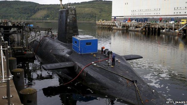 Trident submarine at Faslane