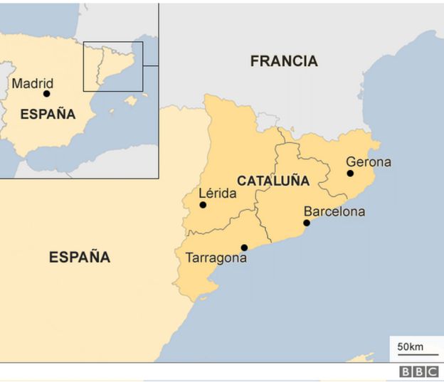 Mapa de España.