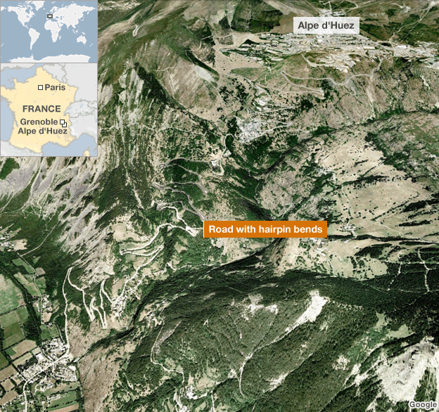 Aerial image of mountainous area where crash happened