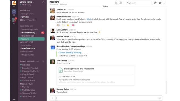 Slack software