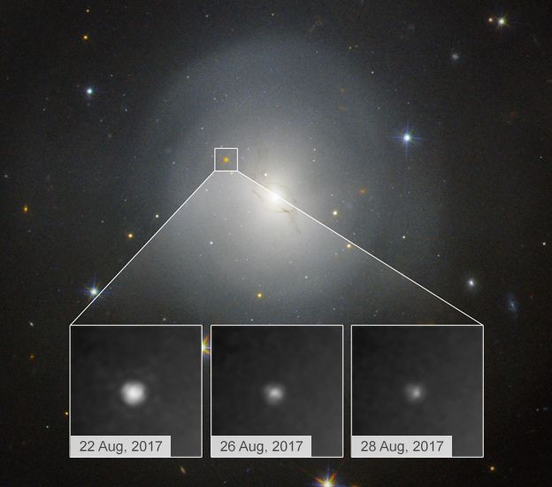 Hubble's view of the event