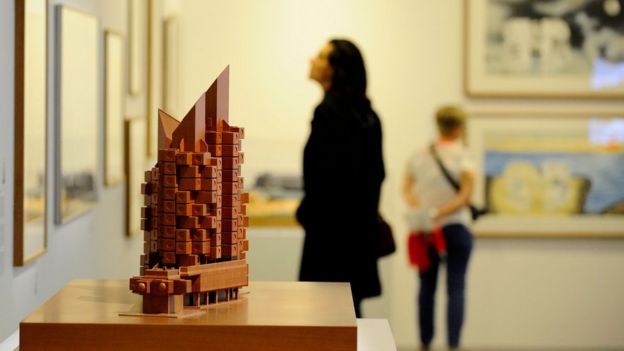 Exposición de arquitectura japonesa en el Pompidou-Metz, Francia.