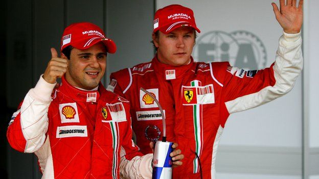 Felipe Massa and Kimi Raikkonen