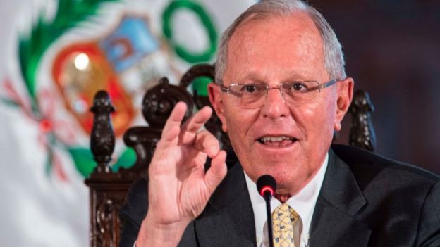 Pedro Pablo Kuczynski hablando.