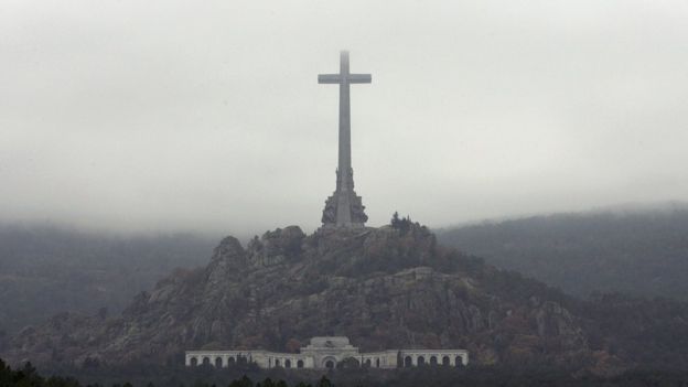 El Valle de los Caídos, donde está enterrado Franco.