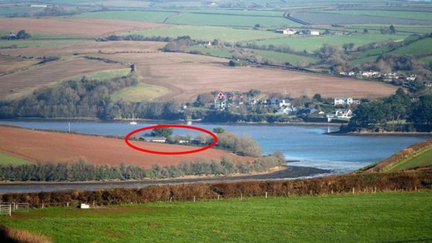 Image showing Sean Thomas's home and surrounding area