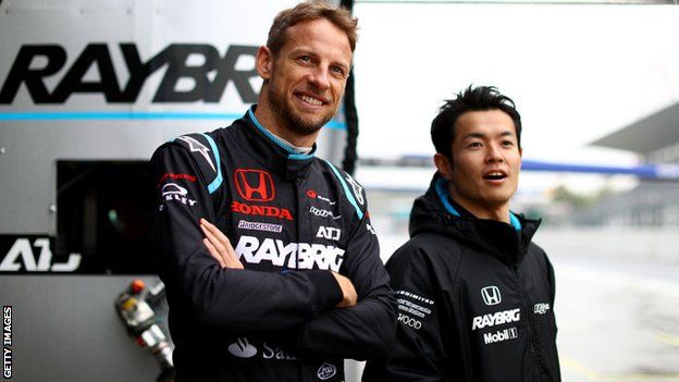 Honda GT drivers Naoki Yamamoto and Jenson Button